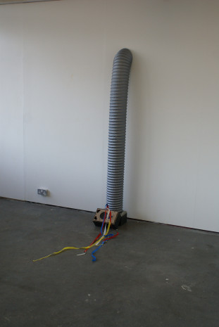 Ducting, wood, coloured tape