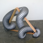 Ducting, wood, paint.